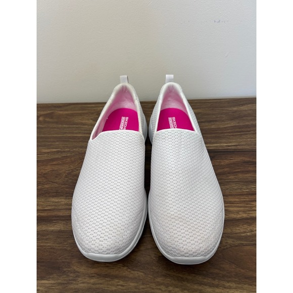 Skechers GOwalk Max Women's White Slip On Sneakers Shoes Size 9 - Picture 3 of 7